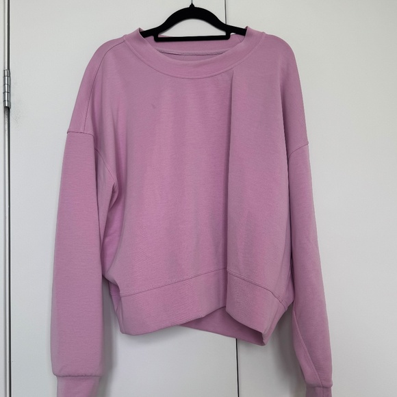 Lululemon Softstreme Perfectly Oversized Cropped Crew - Picture 1 of 5